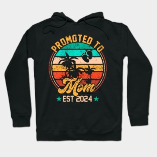 Promoted To Mom Est 2024 First New Mom Hoodie